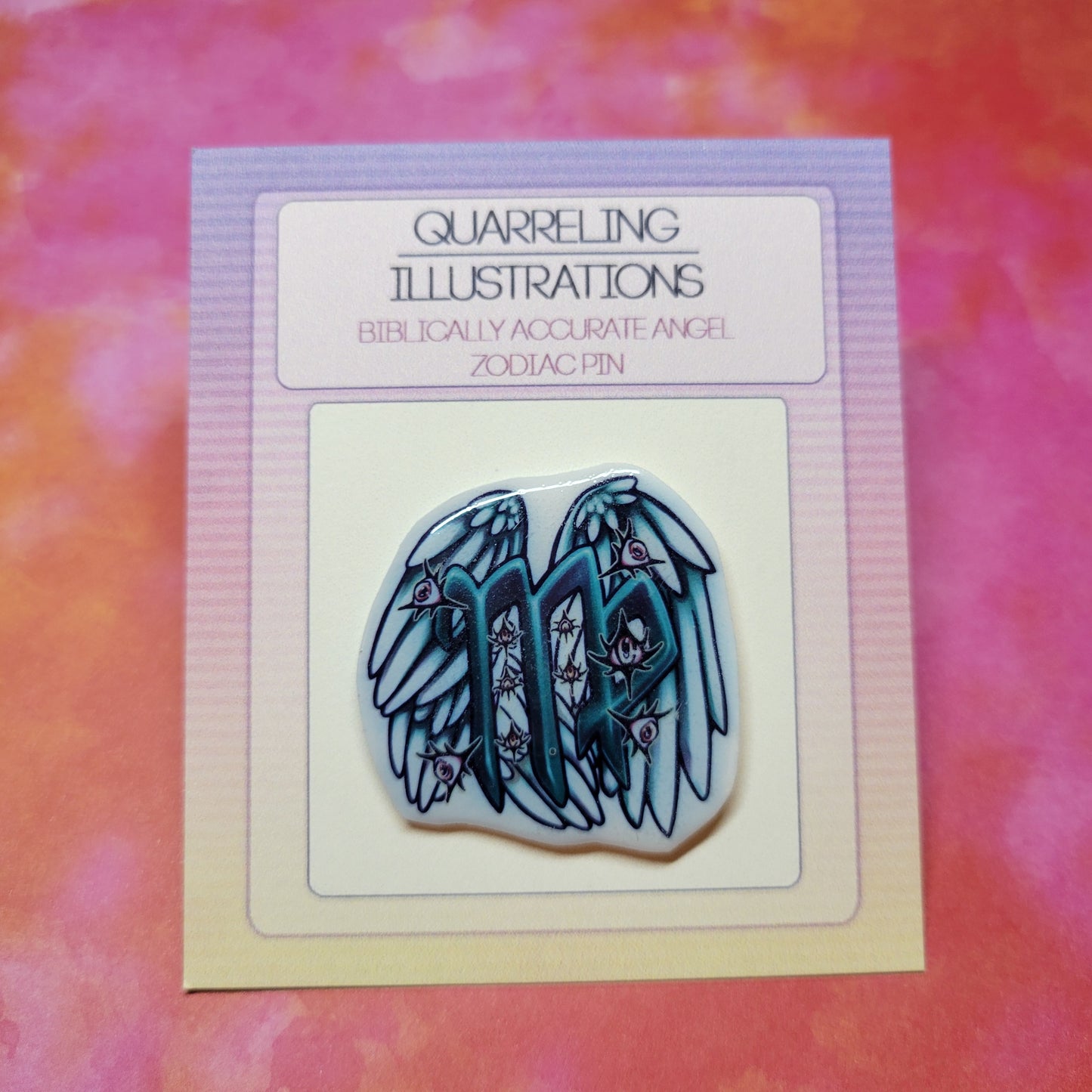 Biblically Accurate Angel Zodiac Handmade Pins