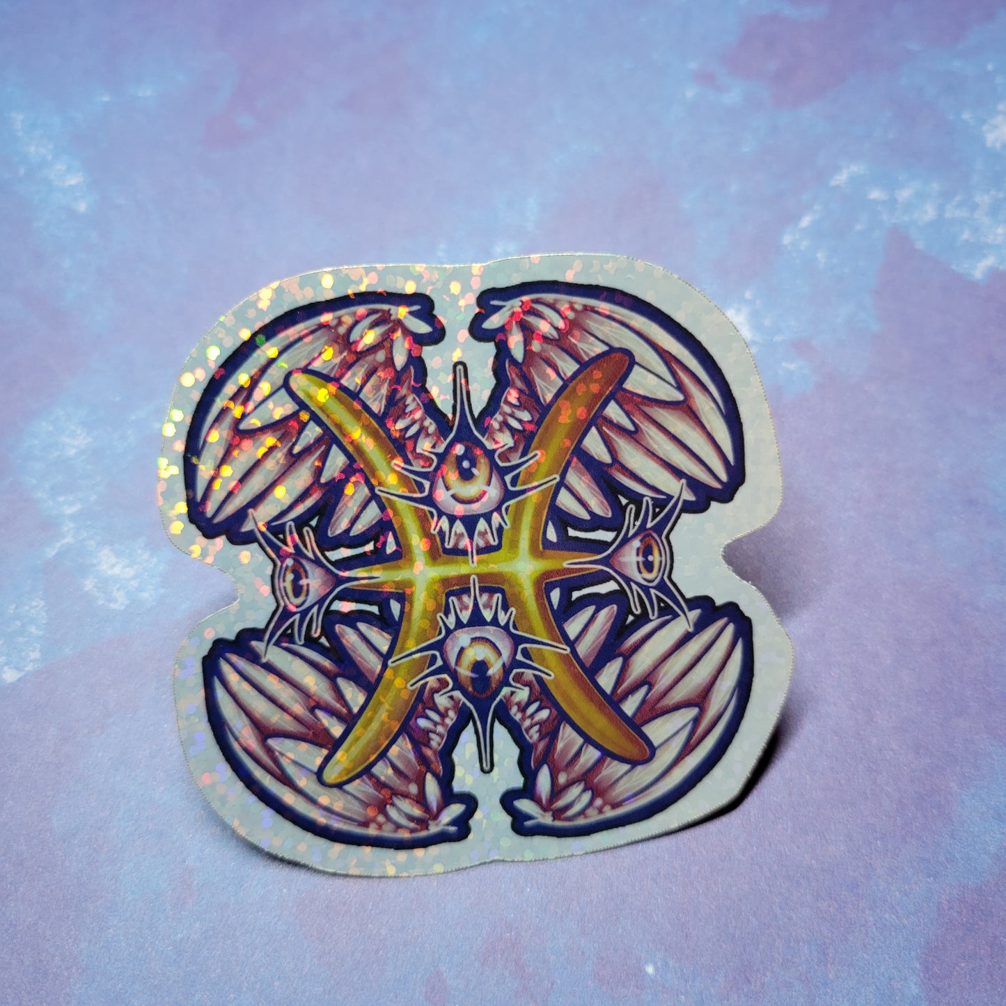 Holographic Biblically Accurate Angel Zodiac Sticker