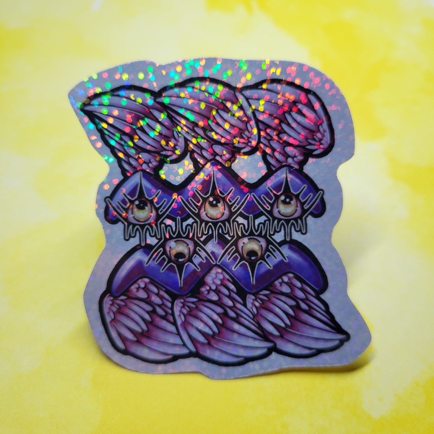 Holographic Biblically Accurate Angel Zodiac Sticker