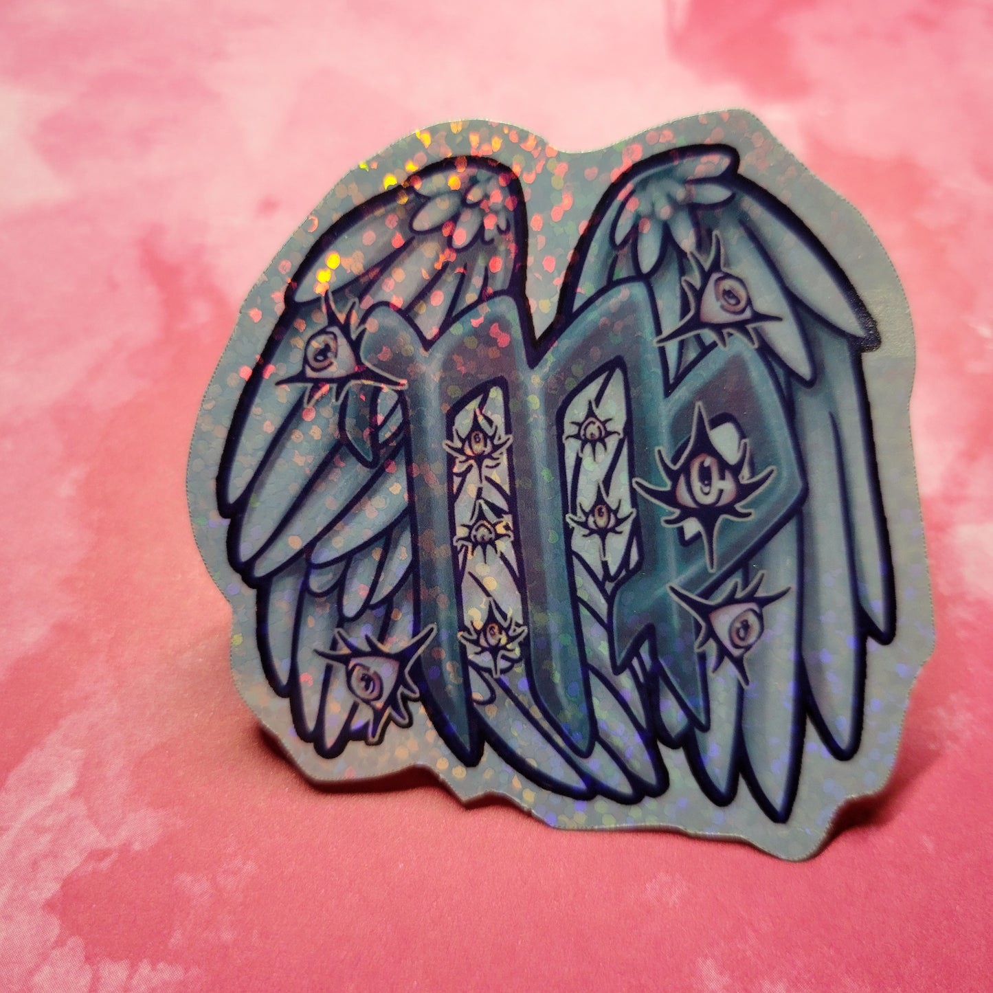 Holographic Biblically Accurate Angel Zodiac Sticker