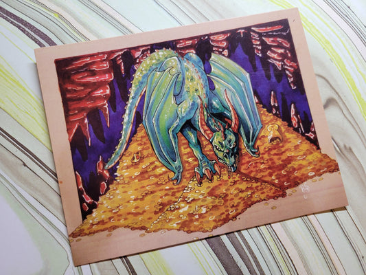 Dragon Hoard Postcard Print