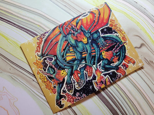 Crystal Dragon Postcard Print