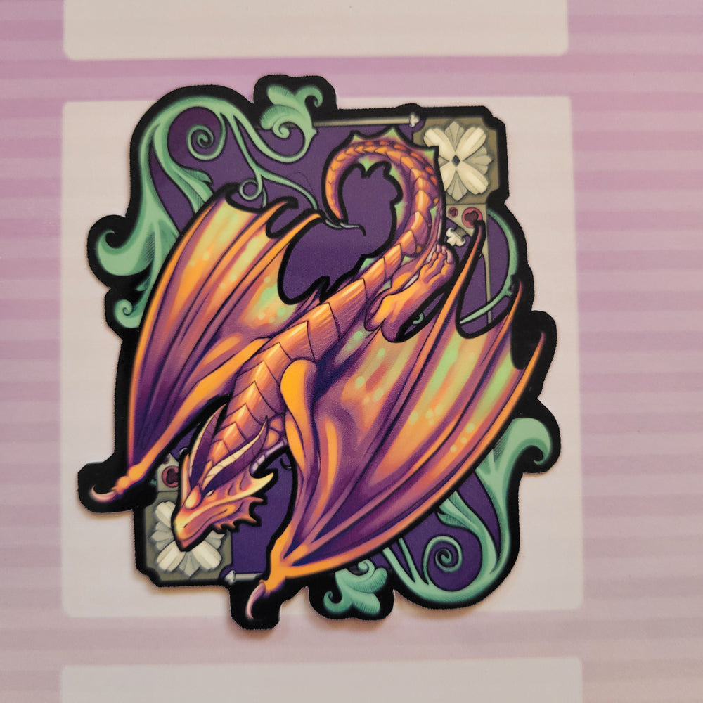 Metallic Dragon Stickers