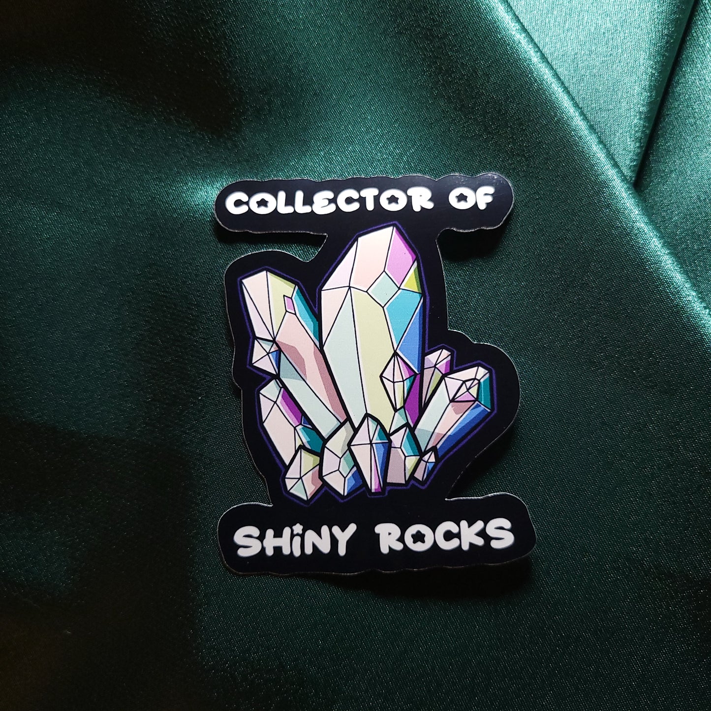 Collector of Shiny Rocks Sticker